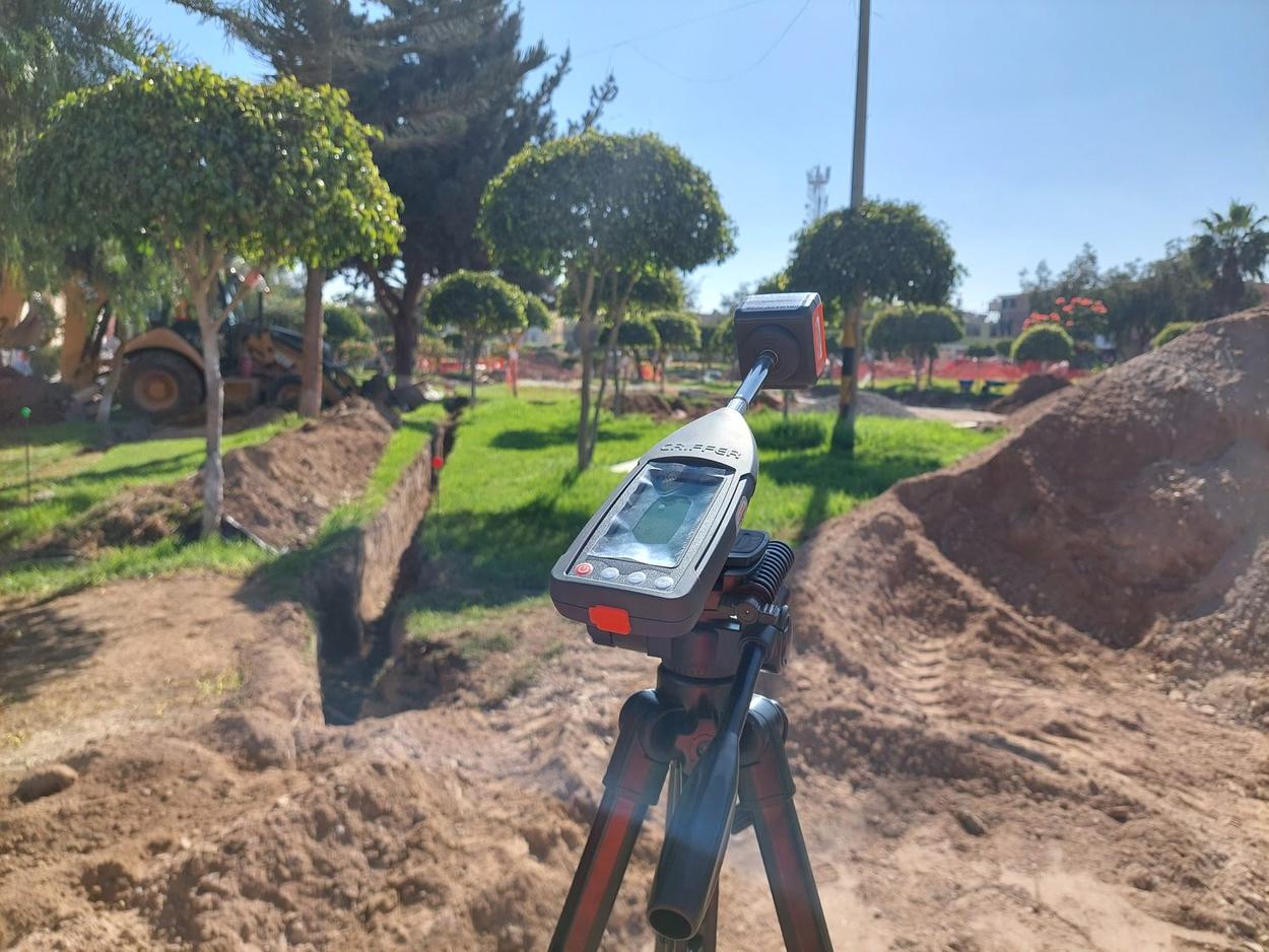 Medición de ruido ambiental de Biomás en una zona urbana